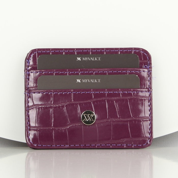 Zoozie Bags Cartera y Tarjetero de Piel Damson